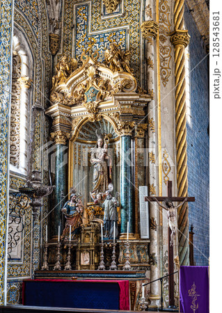 Coimbra , Portugal - Mar 14, 2025: Sao Miguel Chapel is a chapel of University of Coimbra, Portugal Coimbra , Portugal - Mar 14, 2025: Sao Miguel Chapel is a chapel of University of Coimbra, Portugal 128543681