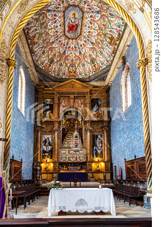 Coimbra , Portugal - Mar 14, 2025: Sao Miguel Chapel is a chapel of University of Coimbra, Portugal Coimbra , Portugal - Mar 14, 2025: Sao Miguel Chapel is a chapel of University of Coimbra, Portugal 128543686