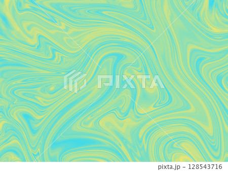 水色と黄色の爽やかなマーブル模様の背景画像 水色と黄色の爽やかなマーブル模様の背景画像 128543716