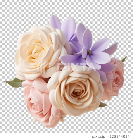 ローズの記憶を彩る花束 128544034