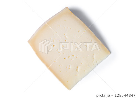 Wedge of Aged Hard Cheese 128544847