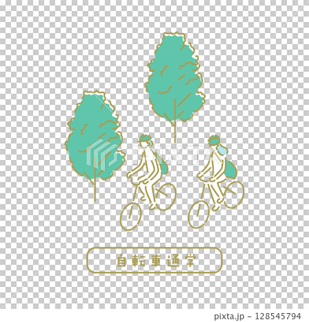 學校/教師插圖 128545794