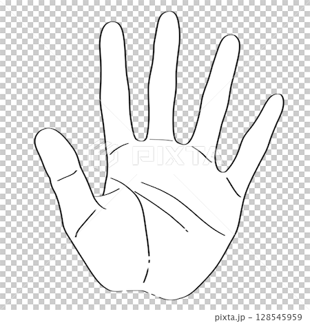 Hand drawing illustration "5" Hand drawing illustration "5" 128545959