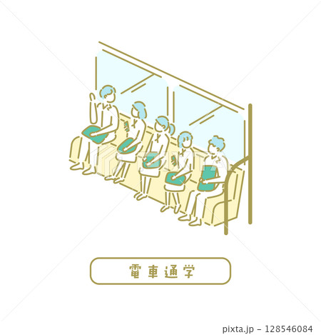 通学／先生のためのイラスト 128546084