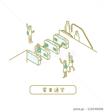 通学/先生のためのイラスト 通学/先生のためのイラスト 128546086