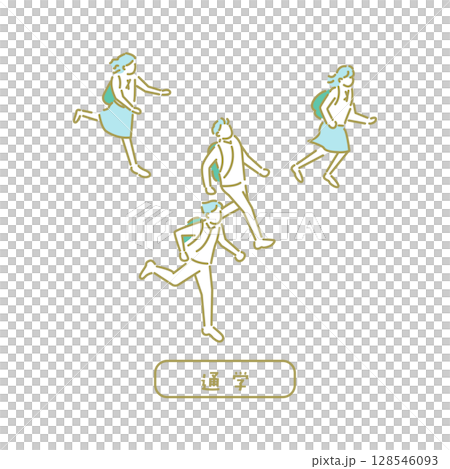 學校/教師插圖 128546093