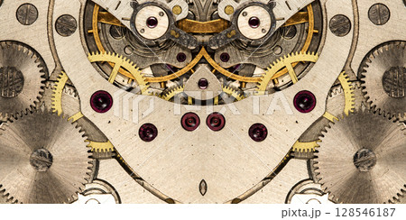 clockwork mechanical watch, high resolution and detail 128546187