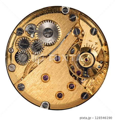 clockwork mechanical watch, high resolution and detail clockwork mechanical watch, high resolution and detail 128546190
