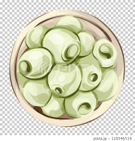 Olives and olive oil illustrated in watercolor capturing the essence of Italian cuisine and nature Olives and olive oil illustrated in watercolor capturing the essence of Italian cuisine and nature 128546519