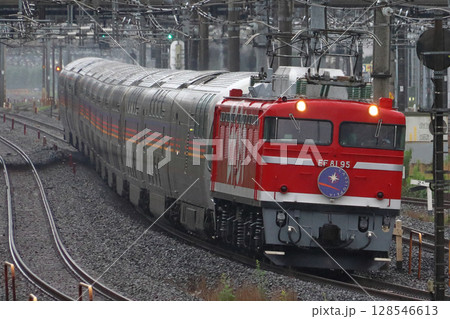団体列車：寝台特急カシオペア（宇都宮線内：EF81形95号機牽引） 128546613