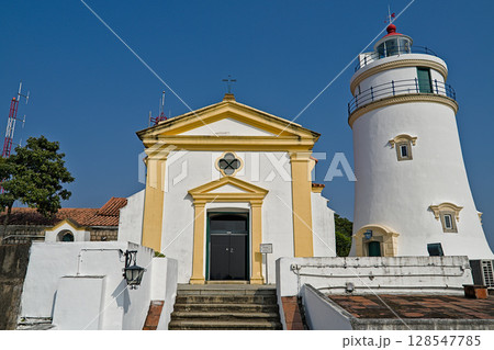 Guia Fortress and Lighthouse frontal view Guia Fortress and Lighthouse frontal view 128547785