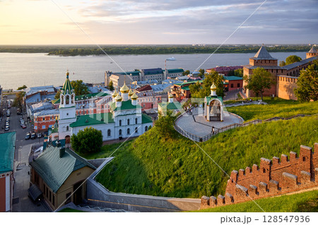 Evening View of Church of John the Baptist from Kremlin 128547936