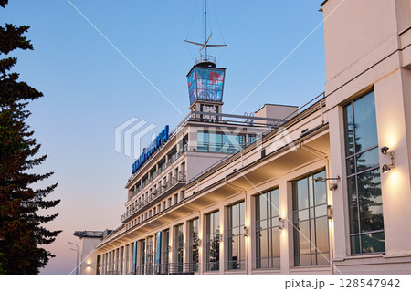 Nizhny Novgorod River Station at Evening Glow Nizhny Novgorod River Station at Evening Glow 128547942