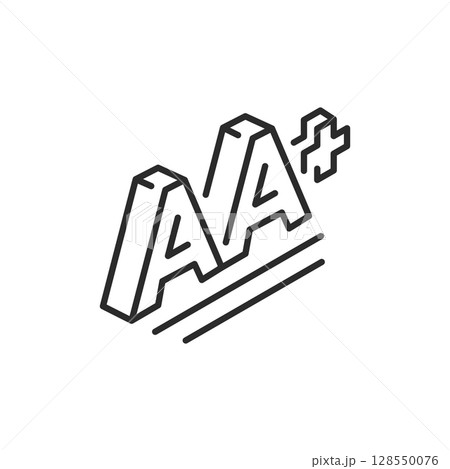 Credit Rating Icon Credit Rating Icon 128550076