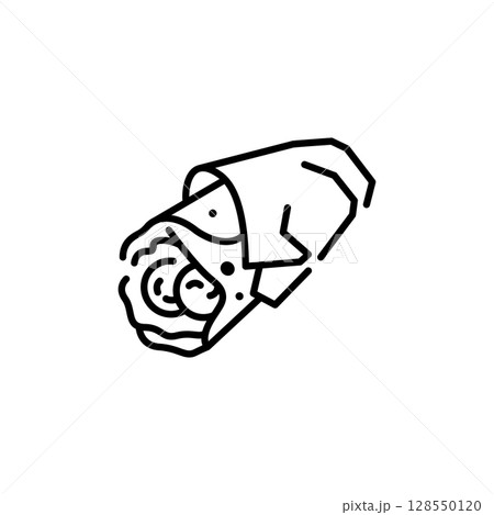 Kebab Wrap Icon 128550120