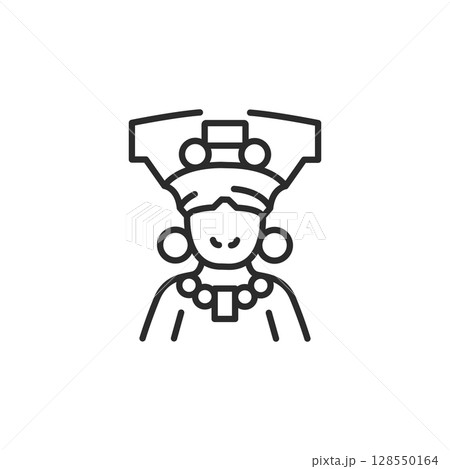 Tribal Woman Icon 128550164