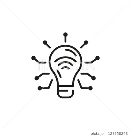Smart Bulb Icon 128550248