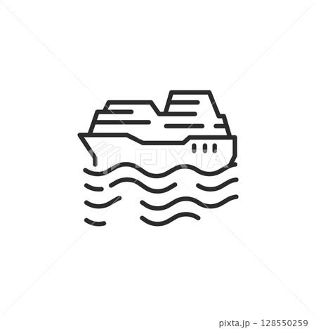 Cruiseship Icon 128550259