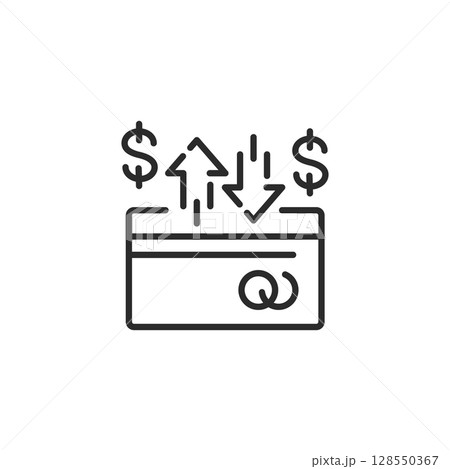 Card Transaction Icon Card Transaction Icon 128550367