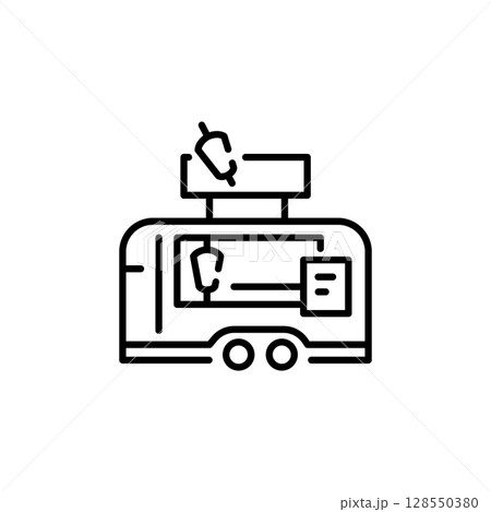 Kebab Truck Icon Kebab Truck Icon 128550380
