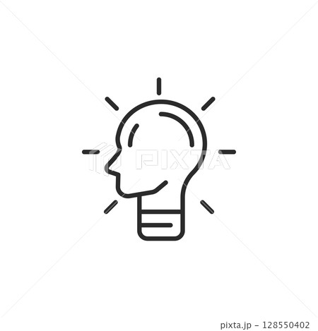 Innovation Head Icon 128550402