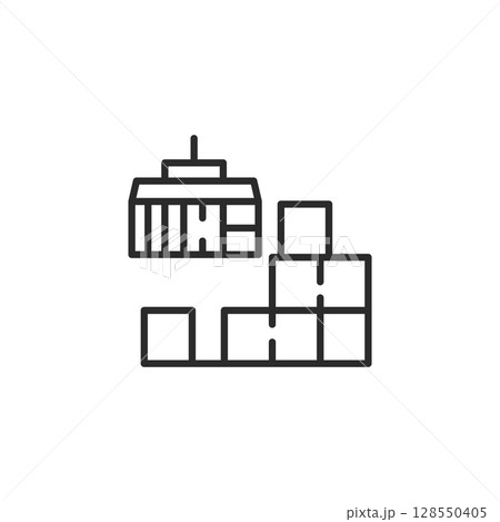 Container Stacking Icon 128550405