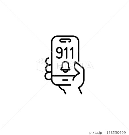 Emergency call icon 128550499