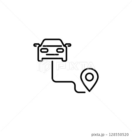 Navigation Route Icon Navigation Route Icon 128550520