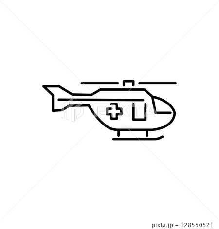 Medical Helicopter Icon 128550521
