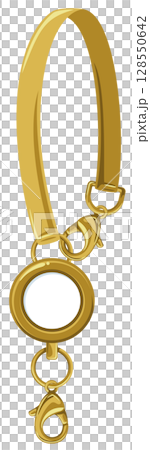 Vector illustration of a reel holder with band strap 128550642