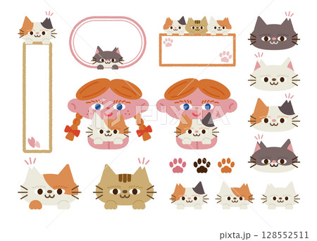 さくらねことフレームのセット 128552511