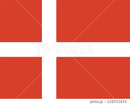llustration of Denmark National Flag 128552833