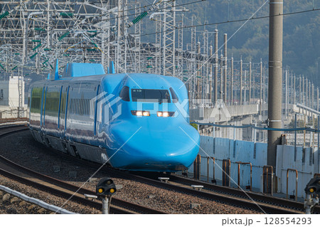 青い新幹線 青い新幹線 128554293