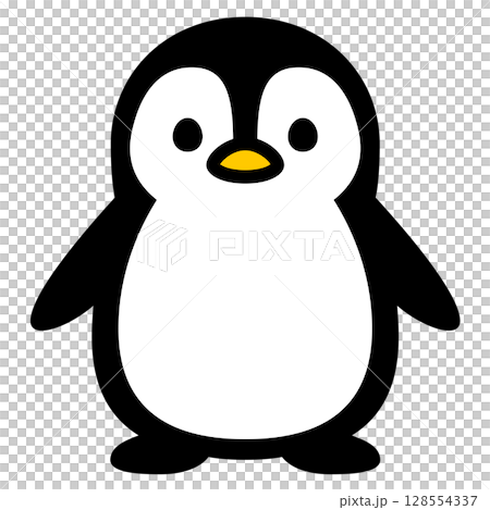 企鵝孩子的簡單圖標 128554337