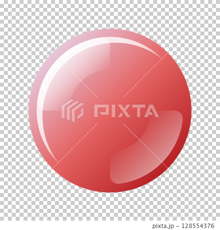 紅色圓形UI button_06 128554376