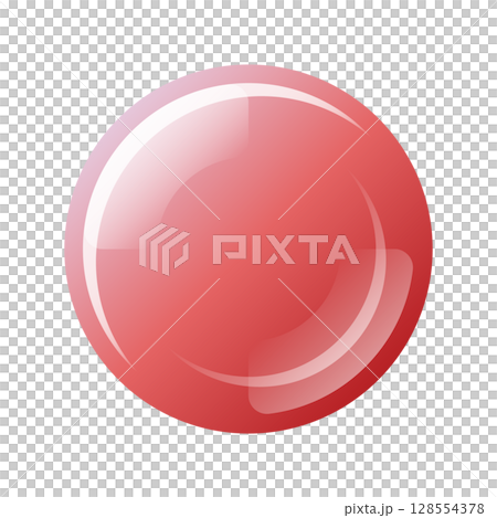 紅色圓形UI button_08 128554378