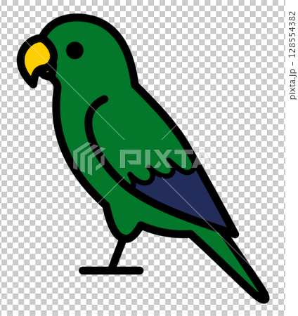 インコのシンプルなアイコン 128554382