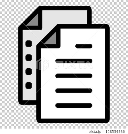 Illustration icon material: Document file 001 Illustration icon material: Document file 001 128554386