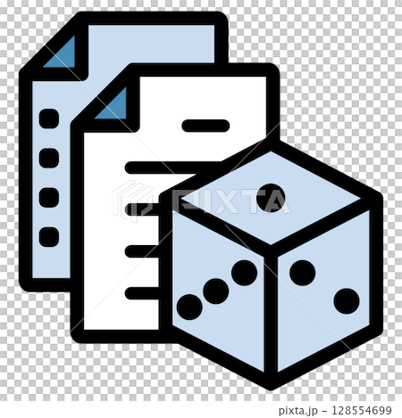 Illustration icon material: Dice document file 173 Illustration icon material: Dice document file 173 128554699