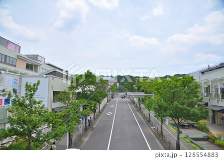 《愛知県》名古屋都市風景　千種区星ヶ丘の街並み 128554883