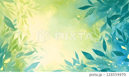 The sunlight filters through the foliage of a tree 128554970