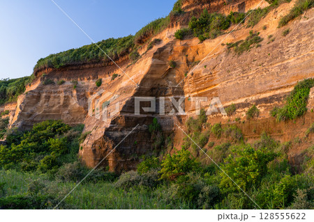 《千葉県》屏風ヶ浦の夕暮れ・千葉の天然記念物 《千葉県》屏風ヶ浦の夕暮れ・千葉の天然記念物 128555622