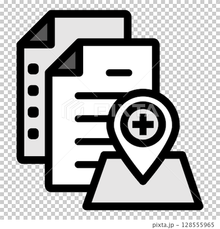 插圖圖示素材：醫療文件270 128555965