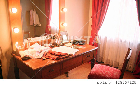 Theater Class Prop Table. Back to School concept. Generated image 128557129