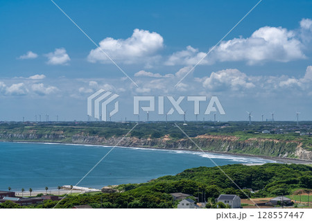 《千葉県》屏風ヶ浦・夏の青空 《千葉県》屏風ヶ浦・夏の青空 128557447