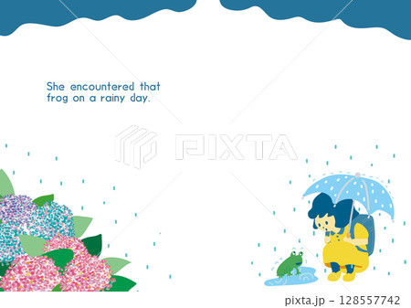 雨の日のカエル 128557742