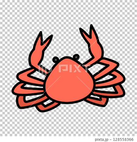 カニのベクターイラスト 128558366