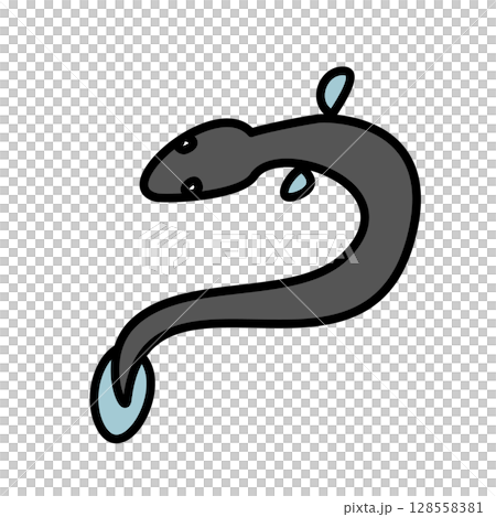 うなぎのベクターイラスト うなぎのベクターイラスト 128558381