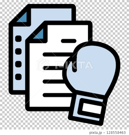 Illustration icon material: Boxing sports file 314 128558463