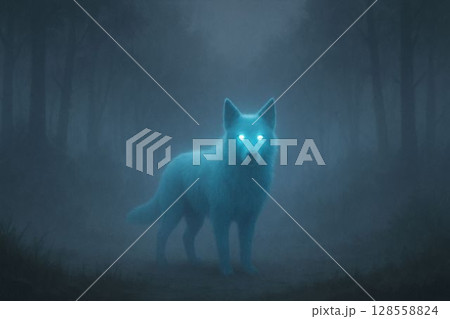 青い犬 青い犬 128558824